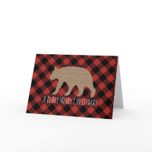 Beary frohe Weihnacht-Karte