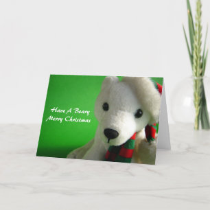 Beary frohe Weihnacht-Karte Feiertagskarte