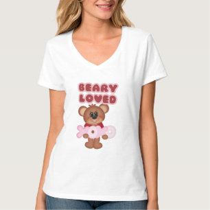 Beary Loved Bear X-O Valentine Day T - Shirt