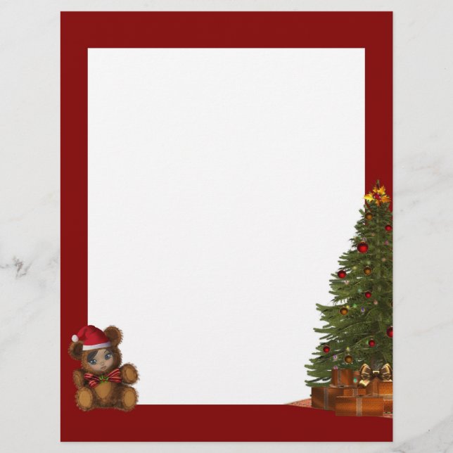 Beary Merry Christmas Letterhead (Vorderseite)