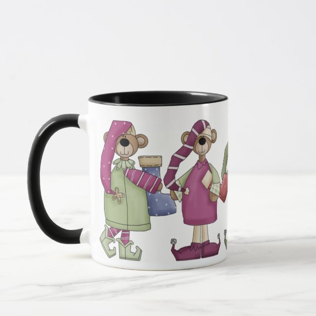 Beary Merry Christmas Tasse (Links)