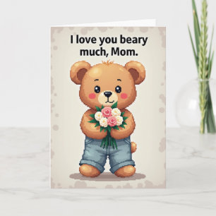 Beary Much Mom Illustrationskarte Karte