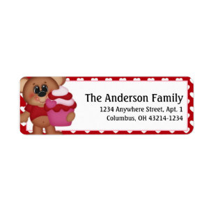Beary Much Valentine's Day Address Labels d5