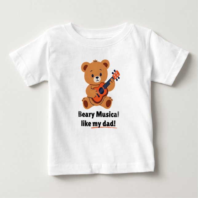 Beary Musical wie mein Vater Kleinkind T - Shirt (Vorderseite)