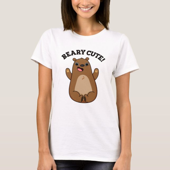 Beary Niedlich Teddy Bear Puff T-Shirt (Vorderseite)