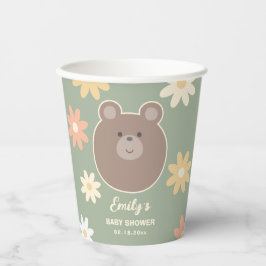 Beary Niedlich Teddy Bear Spring Baby Babydusche Pappbecher