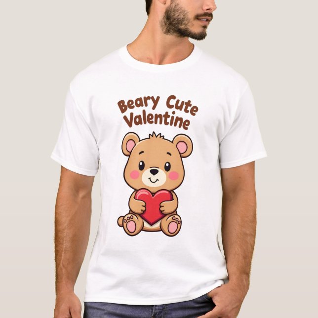 Beary Niedlich Valentine T-Shirt (Vorderseite)