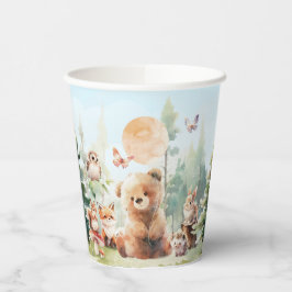 Beary Niedlich Woodland Babydusche Pappbecher