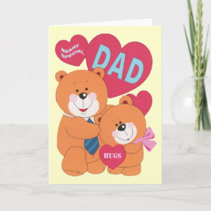 Beary Special Vater Bärenfamilie Vatertag Karte