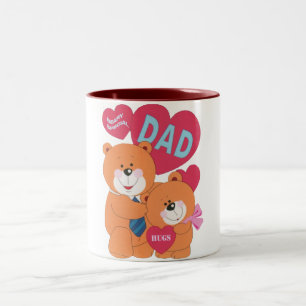 Beary Special Vater Zweifarbige Tasse
