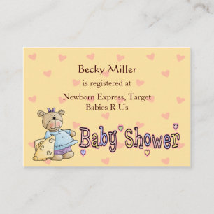 Beary spezielle Feier-Baby-Show-Register-Karten Begleitkarte