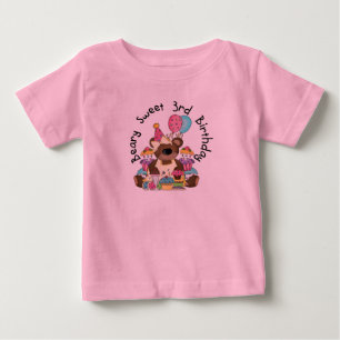 Beary Sweet 3. Geburtstagsgeschenke und Geschenke Baby T-shirt