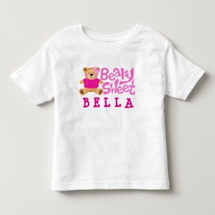 Beary Sweet Girl Name Pink Girly Bear Kleinkind T-shirt