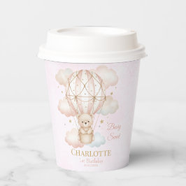 Beary Sweet Hot Air Balloon 1st Birthday Pappbecher