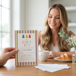 Beary Wait Gummibärchen Baby Shower Einladung