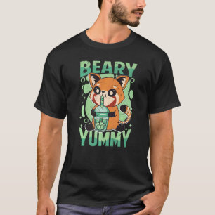 Beary Yummy Niedlich Red Panda Milk Tee
