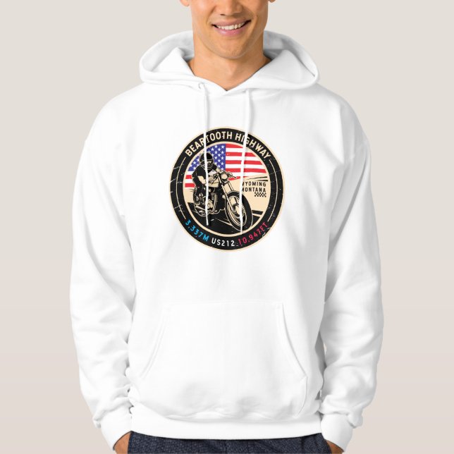 Bearzahnautobahn für alle amerikanischen Straßen M Hoodie (Vorderseite)