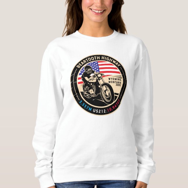 Bearzahnautobahn für alle amerikanischen Straßen M Sweatshirt (Vorderseite)