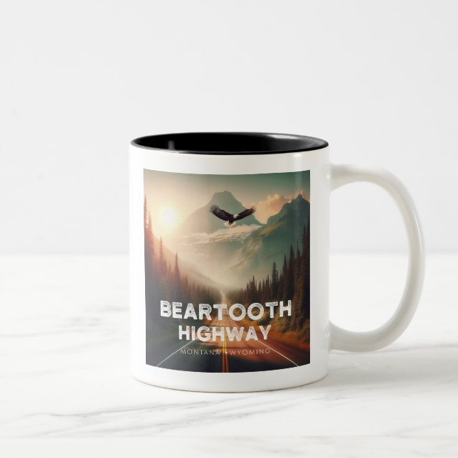 Bearzahnweg Montana Zweifarbige Tasse (Rechts)