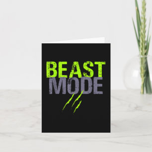 Beast Aktivierter Modus Ein Lustiges Fitness-Train Karte