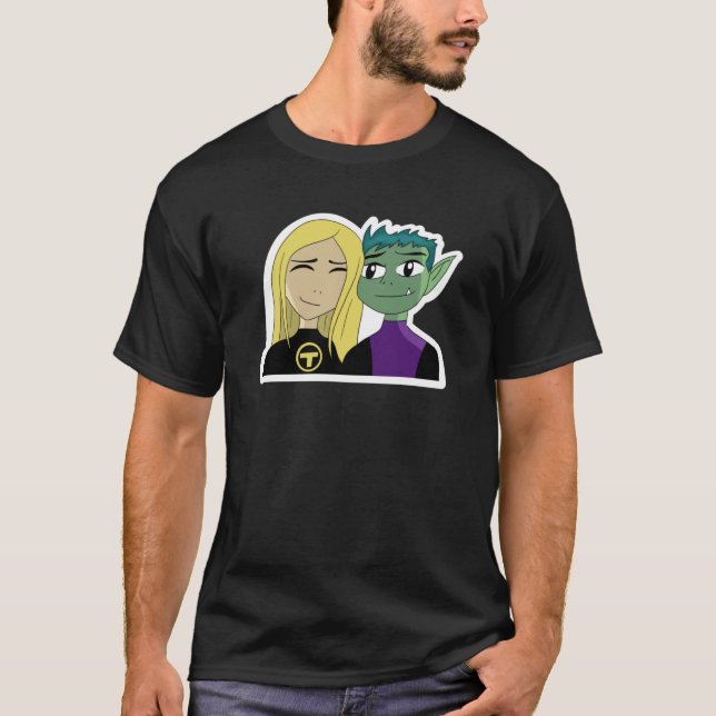Beast Boy und Terra T-Shirt (Vorderseite)