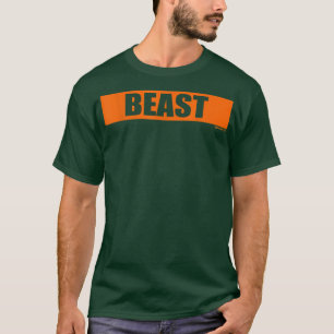 Beast Gym Motivation Orange Farb Training Fitness T-Shirt