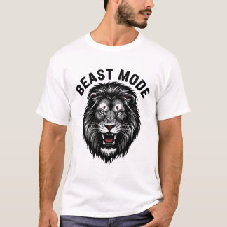 Beast Mode Löwenkopf – mutiges Design T-Shirt