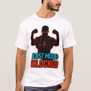 Beast Mode Unlocks Power Gym Motivierend Tshirt