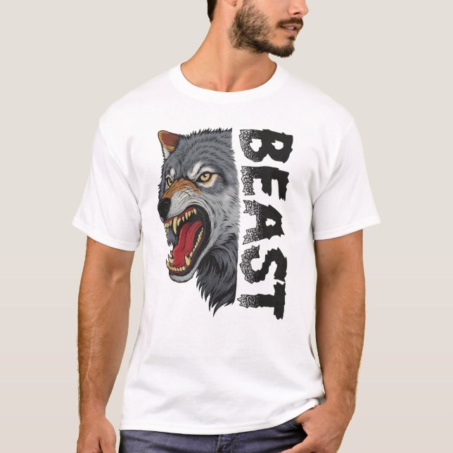 Beast Mode Wolf Tee (Vorderseite)