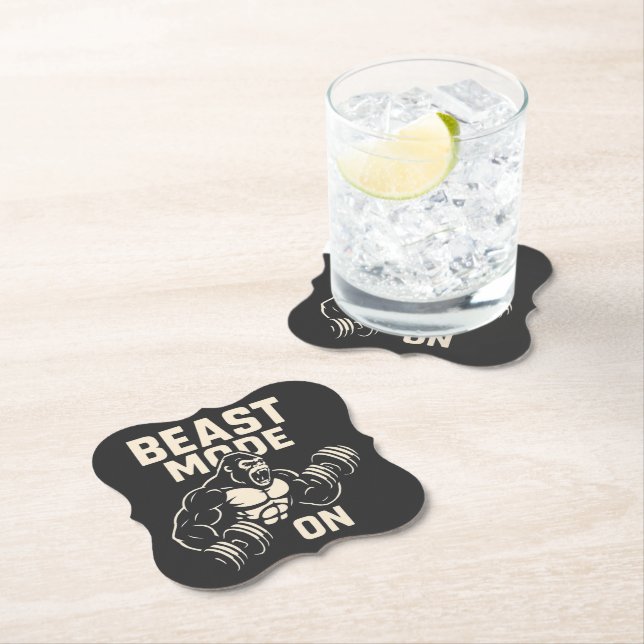 Beast-Modus An Gorilla-Gym-Motivation Untersetzer (Vor Ort)