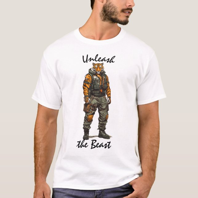 Beast Tactical Tiger T - Shirt befreien (Vorderseite)