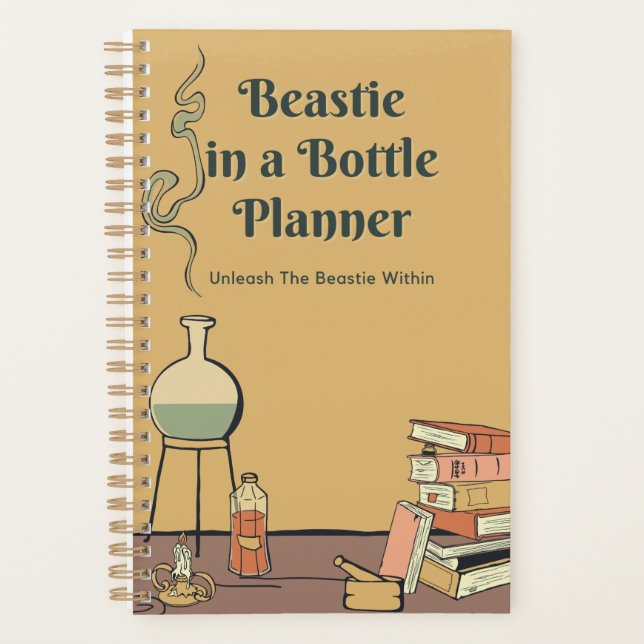 Beastie in einer Flasche Kleinplaner Planer (Vorderseite)