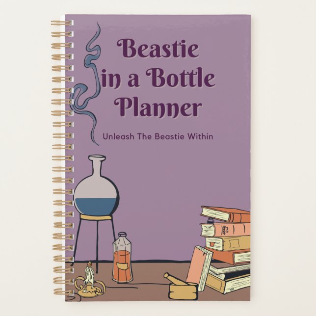 Beastie in einer Flasche Kleinplaner Planer (Vorderseite)