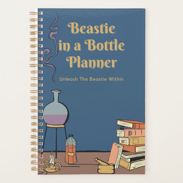 Beastie in einer Flasche Kleinplaner Planer (Vorderseite)