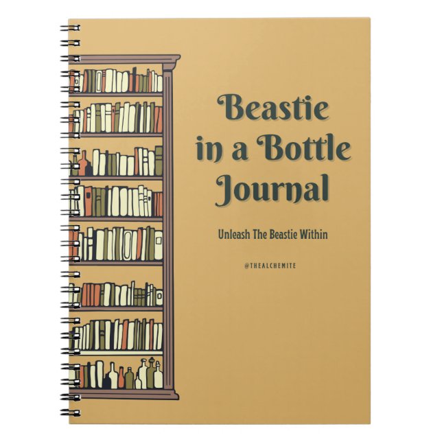 Beastie in einer Flasche Notizblock (Vorderseite)