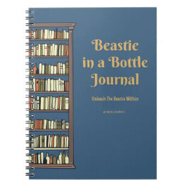 Beastie in einer Flasche Notizblock