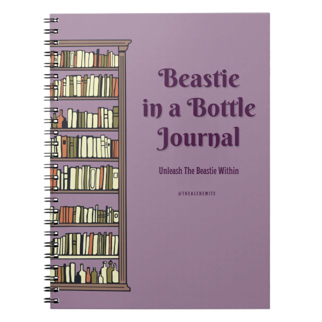 Beastie in einer Flasche Notizblock (Vorderseite)