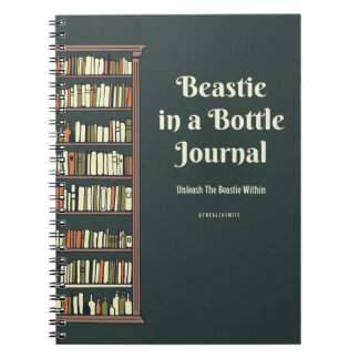 Beastie in einer Flasche Notizblock