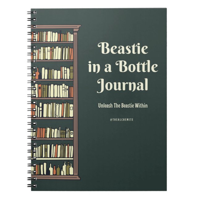 Beastie in einer Flasche Notizblock (Vorderseite)