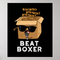 Beat Boxer Funny Beatboxer Box Puff Dark BG