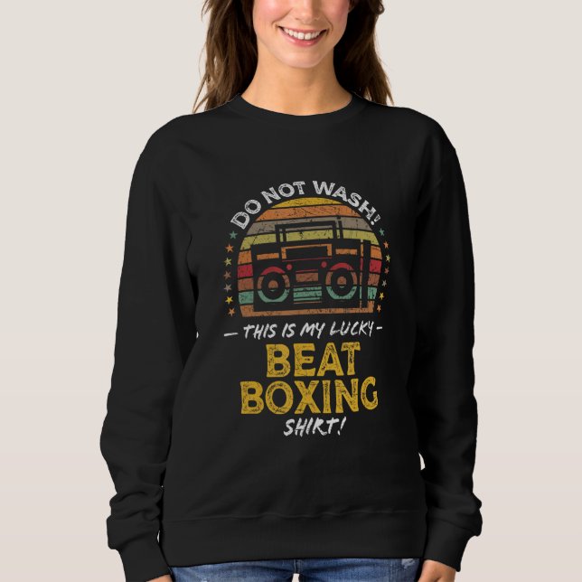 Beat Boxing Music Hip Hop Rap Drum Vocal Graphic Sweatshirt (Vorderseite)