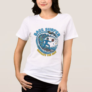 Beat Rider Surfing DJ T-Shirt Tri-Blend Shirt
