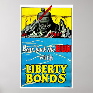 Beat the Huns - Print Poster