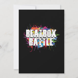 Beatbox Battle Graffiti Beatboxer DJ Rap Hiphop Gi Einladung