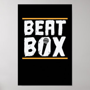 Beatbox Bühne und ein Mikrofon Poster