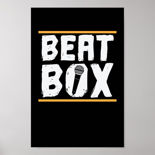 Beatbox Bühne und ein Mikrofon Poster (Vorne)