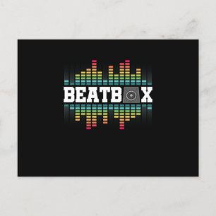 Beatbox Hiphop Sound Beatboxer Rap Music DJ Gift Postkarte