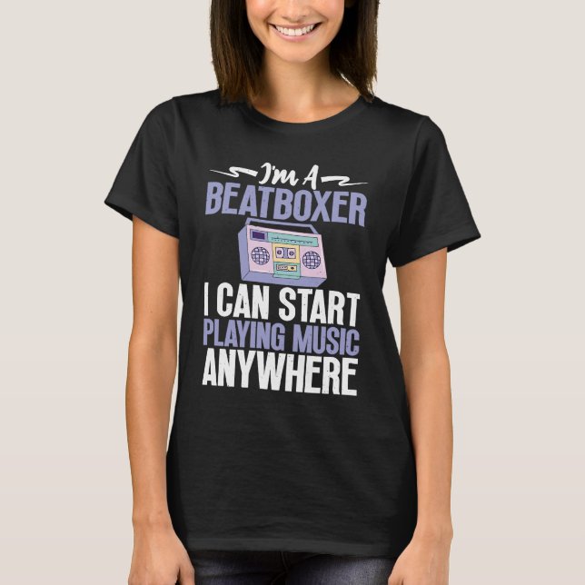 Beatboxer Playing Music Beatbox Beatboxing T-Shirt (Vorderseite)