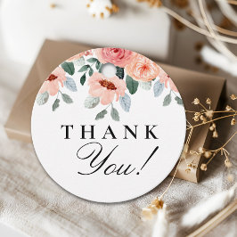 Beatiful Water Color Flowers Garden Baby Shower Geschenkanhänger