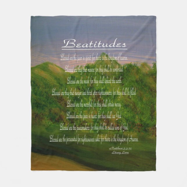 Beatitudes Fleecedecke (Vorderseite)